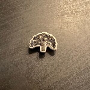 Tree of Life Enamel Jibbitz charm for crocks- Black and White